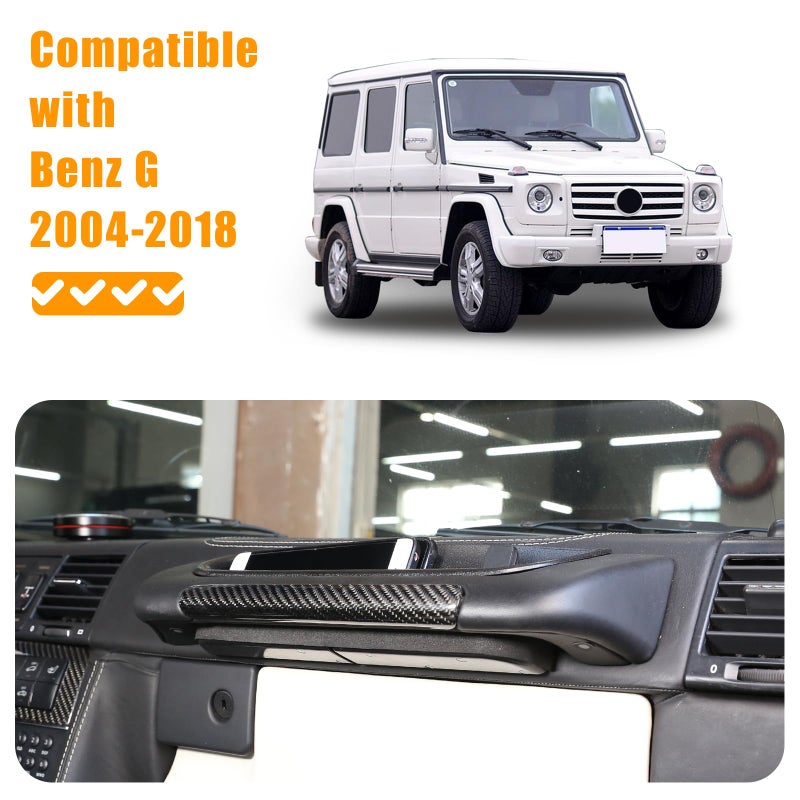 LLKUANG Car Co-pilot Storage Box Organizer Tray Compatible with Benz G Class Wagon Cross Country SUV W463 G350 G400 G500 G500 G55 G63 G65 G800 2004-2018 Auto Accessories - Image 5